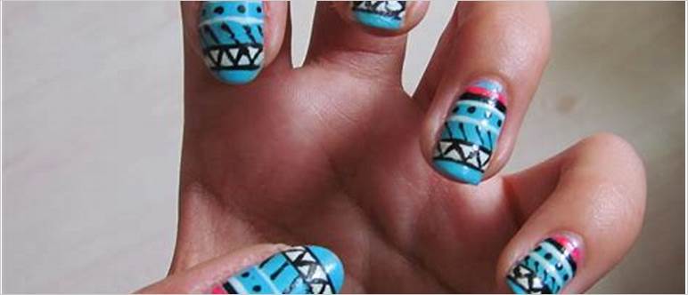 Nail designs aztec